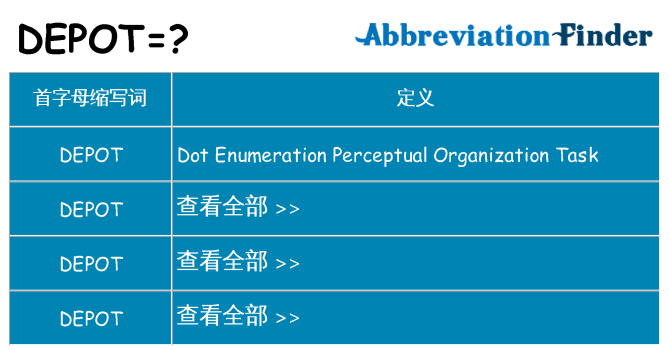 depot 代表什么