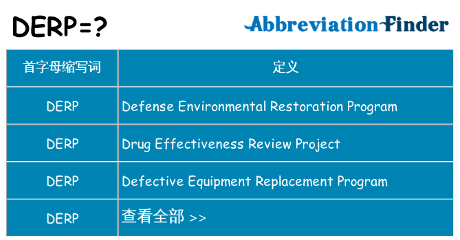 derp 代表什么