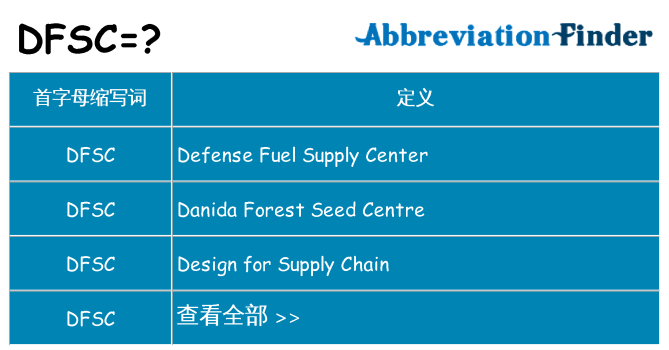 dfsc 代表什么