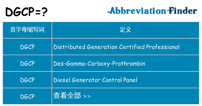 dgcp 代表什么