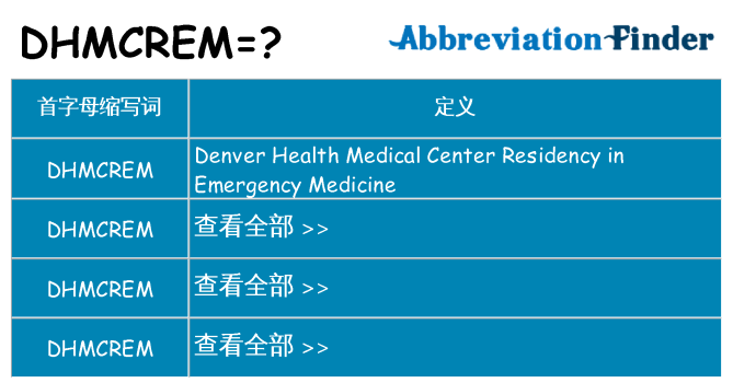 dhmcrem 代表什么