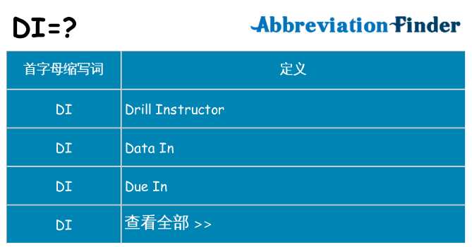 di 代表什么