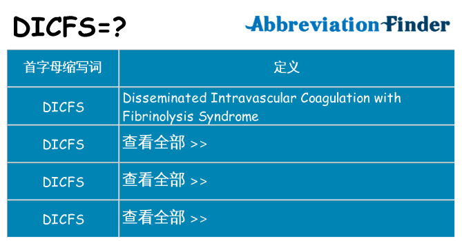 dicfs 代表什么