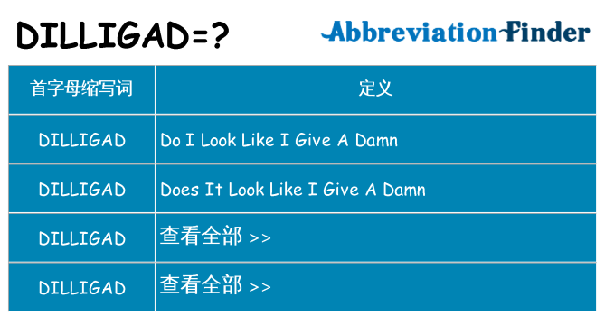 dilligad 代表什么