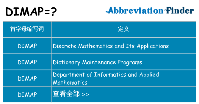 dimap 代表什么