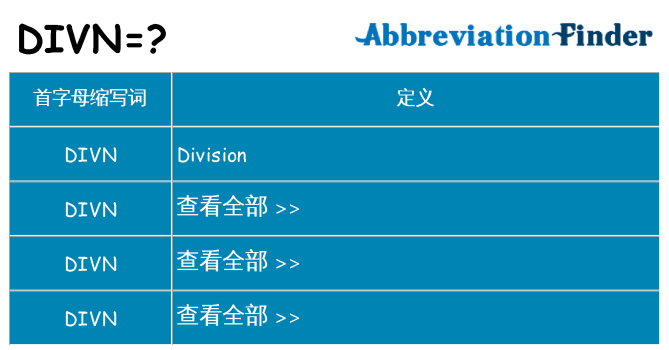 divn 代表什么