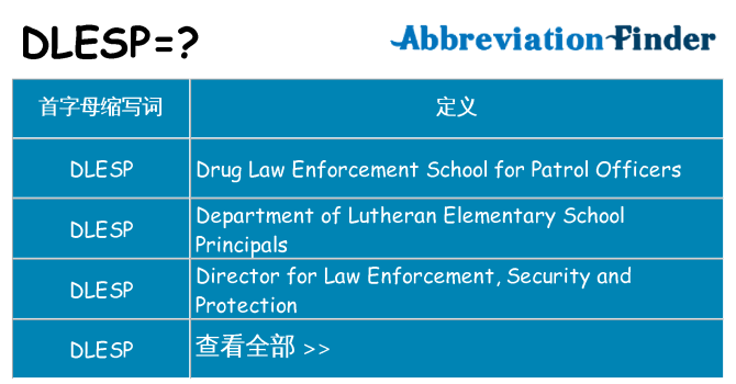 dlesp 代表什么