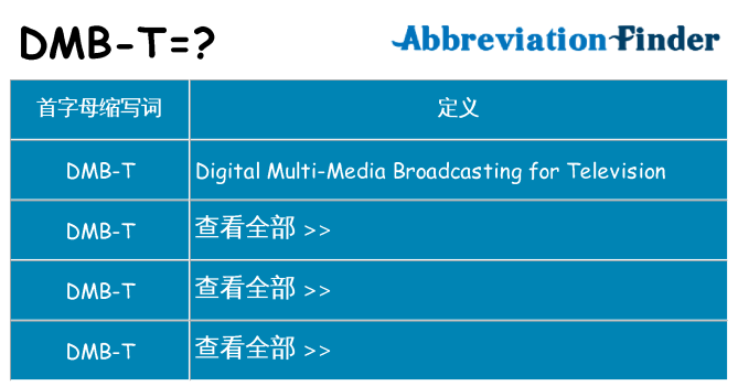 dmb-t 代表什么