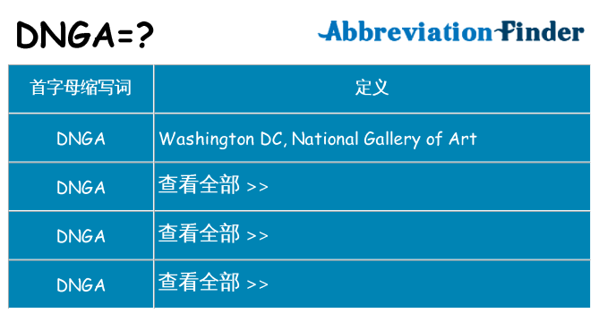 dnga 代表什么