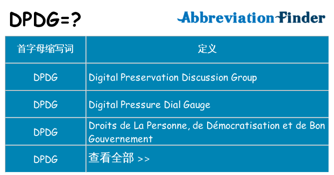 dpdg 代表什么