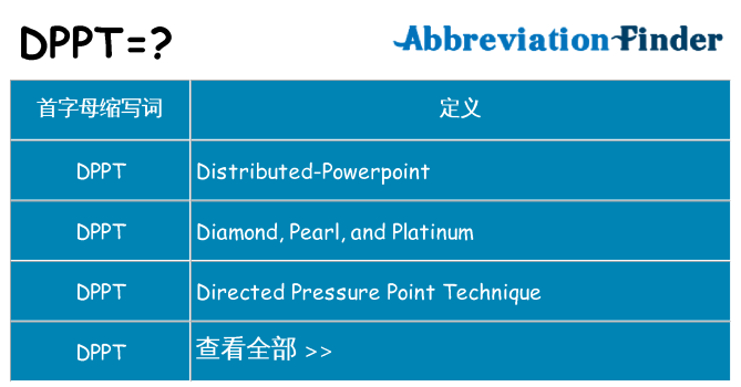 dppt 代表什么
