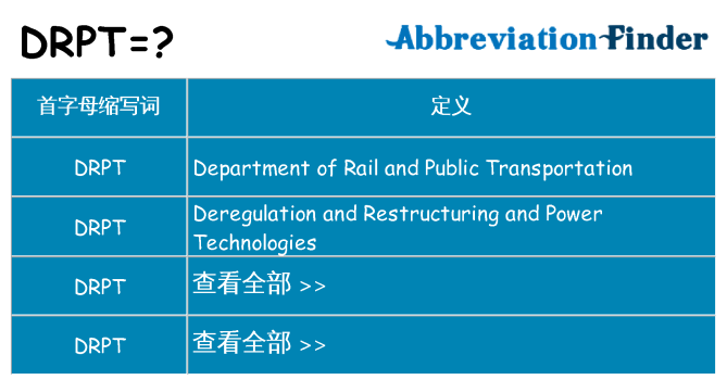 drpt 代表什么