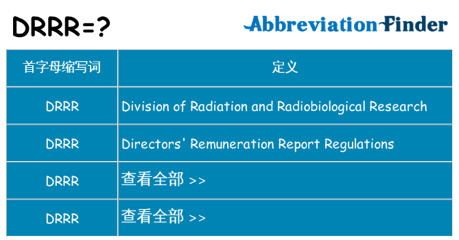 drrr 代表什么