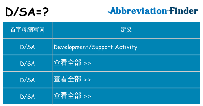 dsa 代表什么