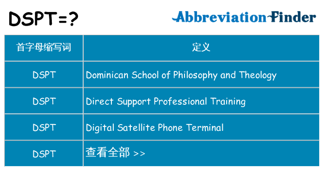dspt 代表什么