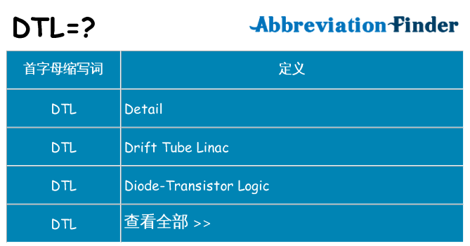 dtl 代表什么