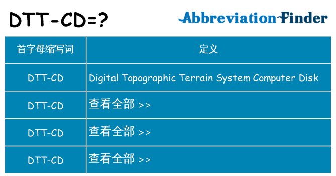 dtt-cd 代表什么