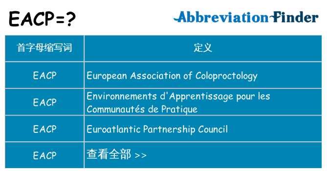 eacp 代表什么