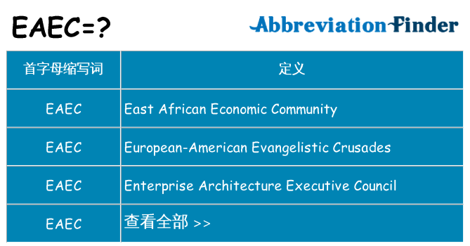 eaec 代表什么