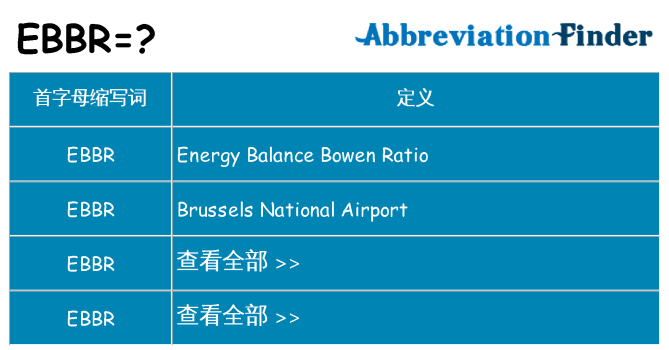 ebbr 代表什么