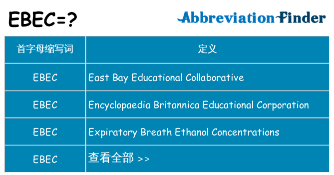 ebec 代表什么