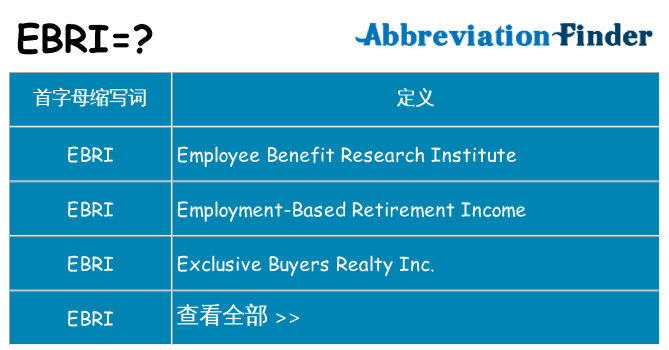 ebri 代表什么