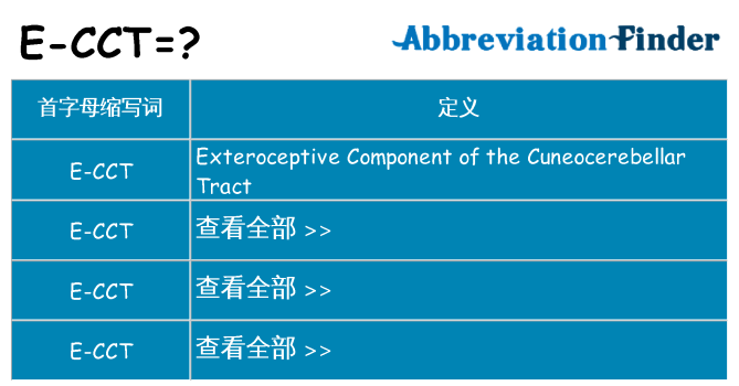 e-cct 代表什么