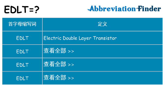 edlt 代表什么