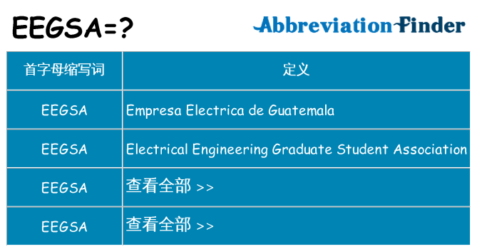 eegsa 代表什么