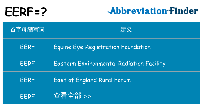 eerf 代表什么