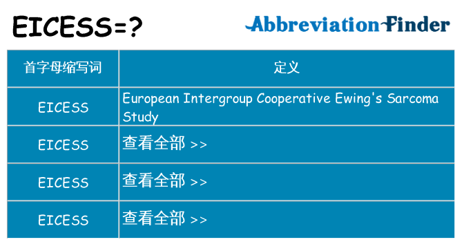 eicess 代表什么
