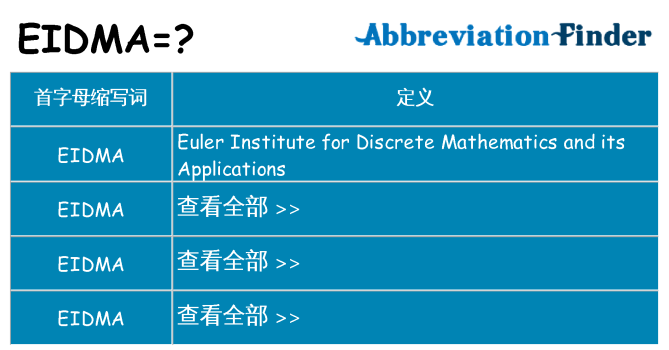 eidma 代表什么