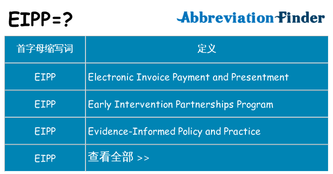 eipp 代表什么