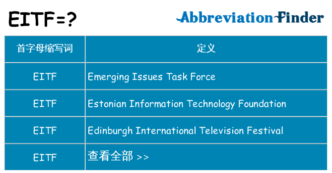 eitf 代表什么