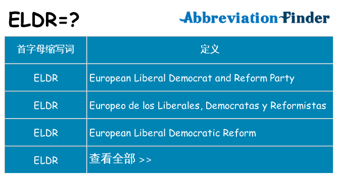 eldr 代表什么
