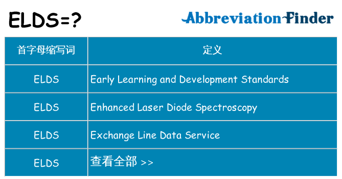 elds 代表什么
