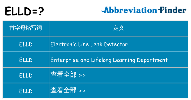 elld 代表什么