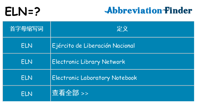 eln 代表什么