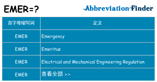 emer 代表什么