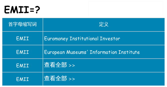 emii 代表什么