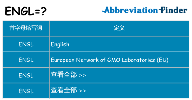 engl 代表什么