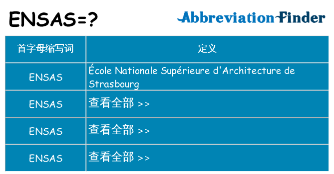 ensas 代表什么