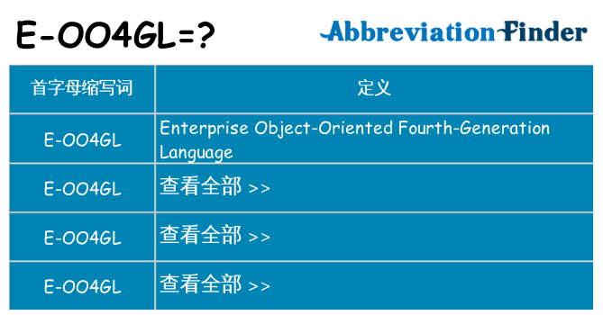 e-oo4gl 代表什么