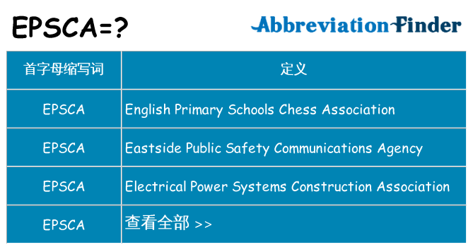 epsca 代表什么