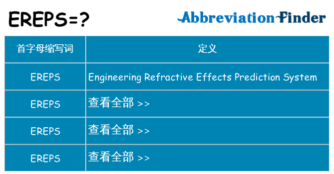 ereps 代表什么