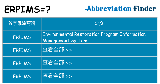 erpims 代表什么