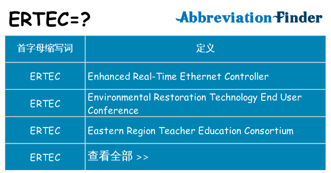 ertec 代表什么