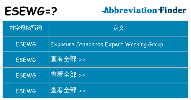 esewg 代表什么