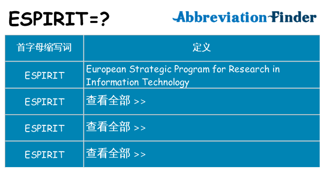 espirit 代表什么