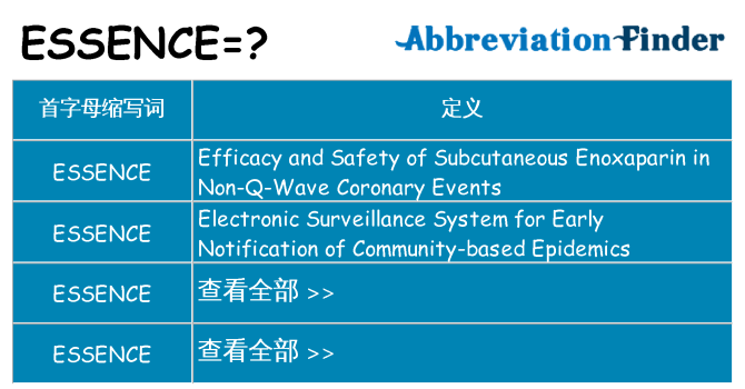 essence 代表什么